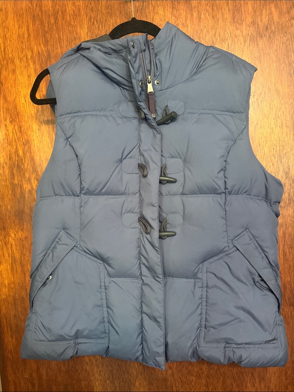 Prana hooded vest - women’s XL dusty blue